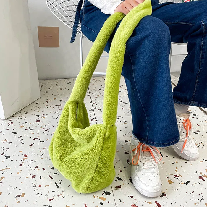 Neon Fuzzy Bag