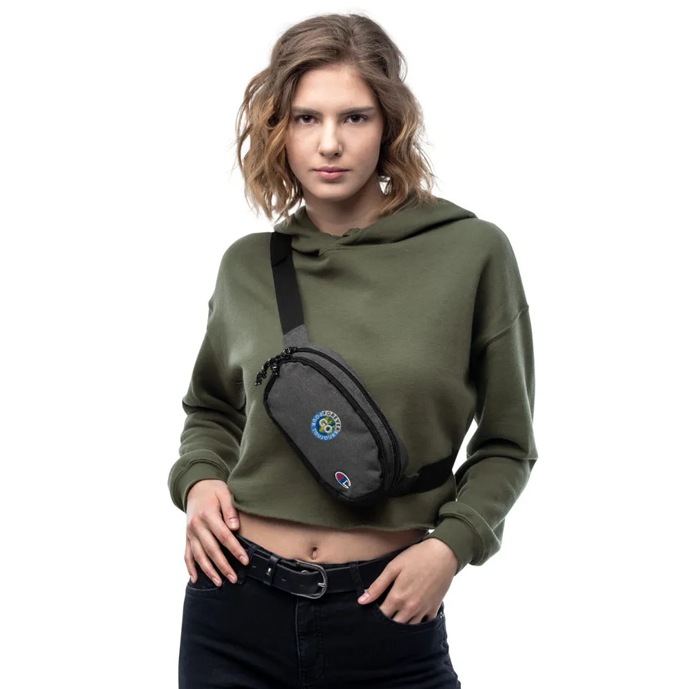 On-The-Go-With Forever GO - Champion Fanny Pack -Unisex- Travel Pouch With Forever GO Embroidery Patch