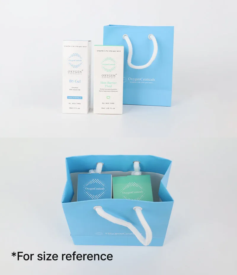 OxygenCeuticals Blue Shopping Bag (15ea)