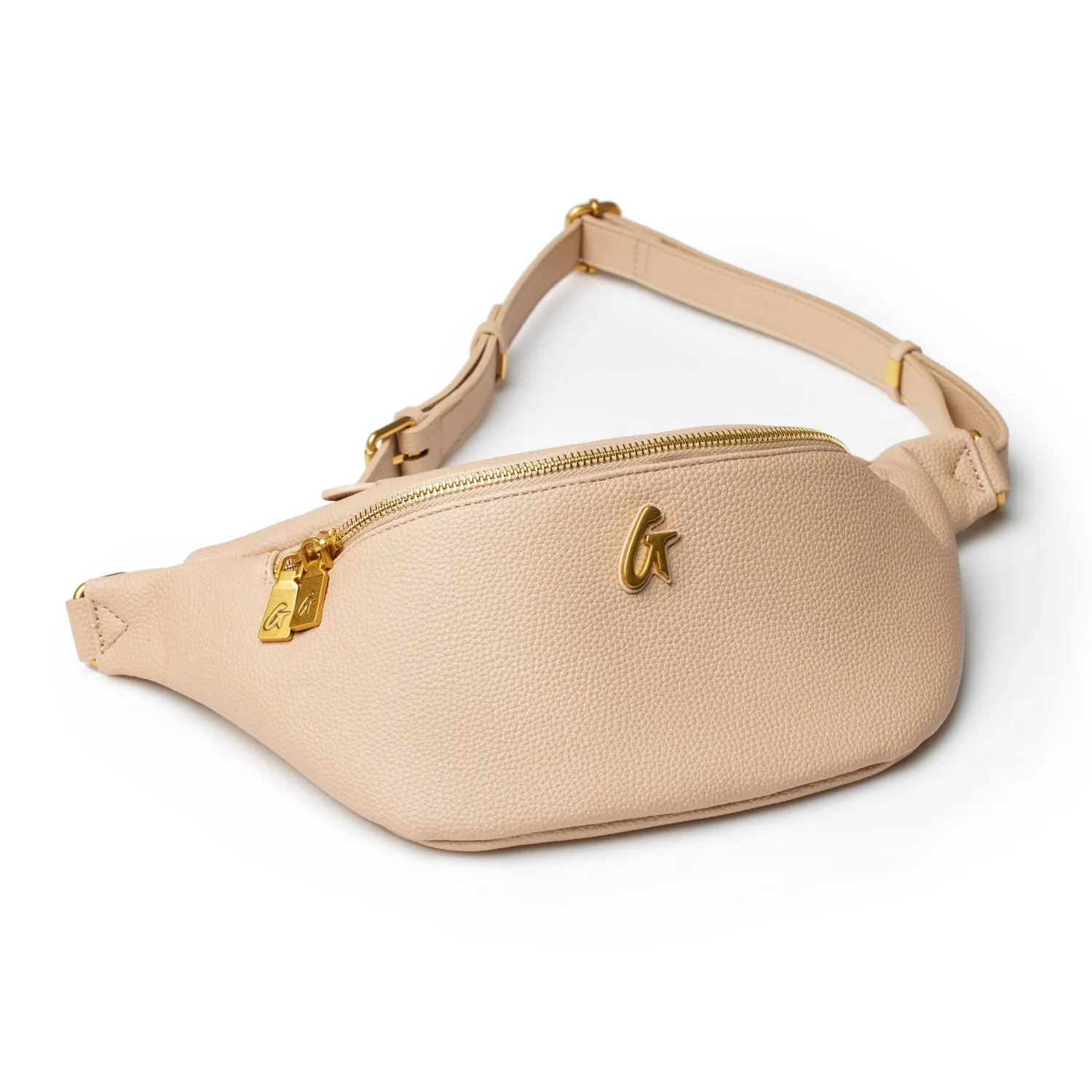 PEBBLE FANNY PACK - NUDE