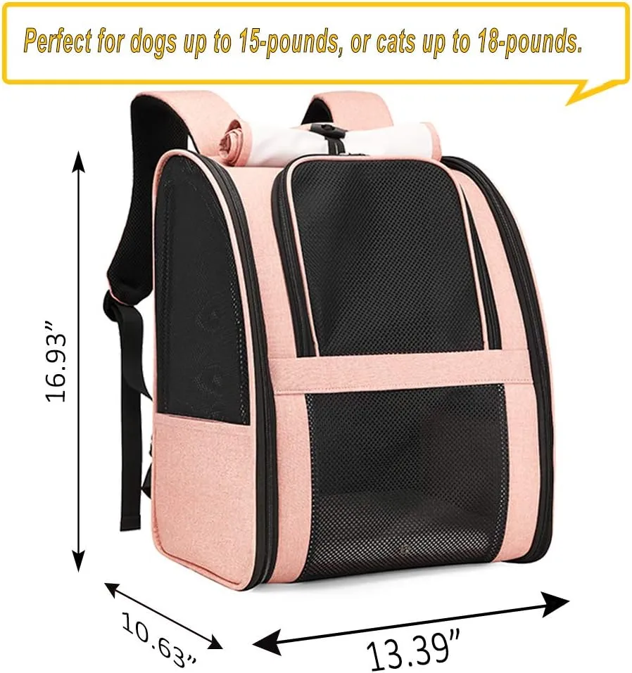 Pet Backpack Carrier for Small Cats Dogs