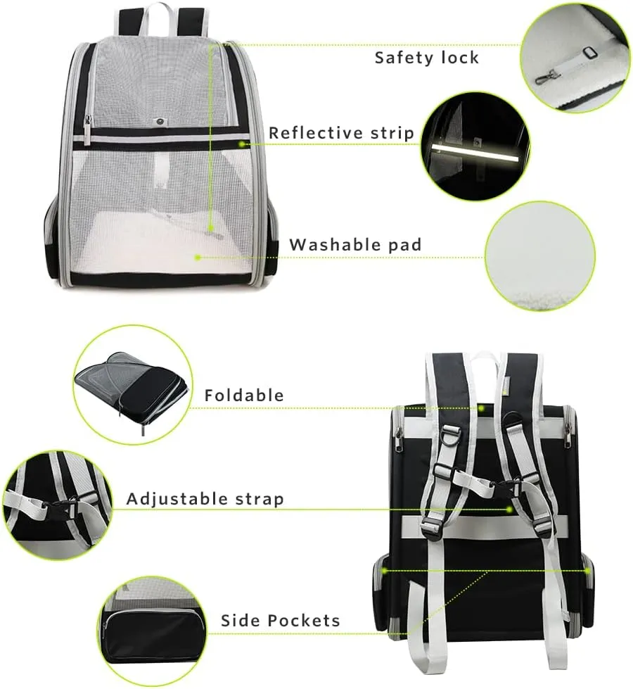 Pet Backpack Carrier for Small Cats Dogs