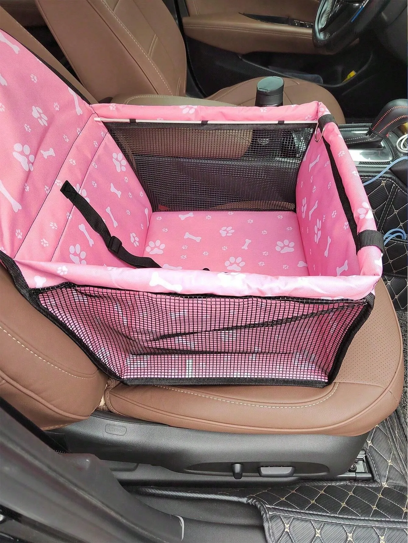 Pet Car Seat, Pet Carrier Basket For Dog And Cat, Pet Car Travel Bag