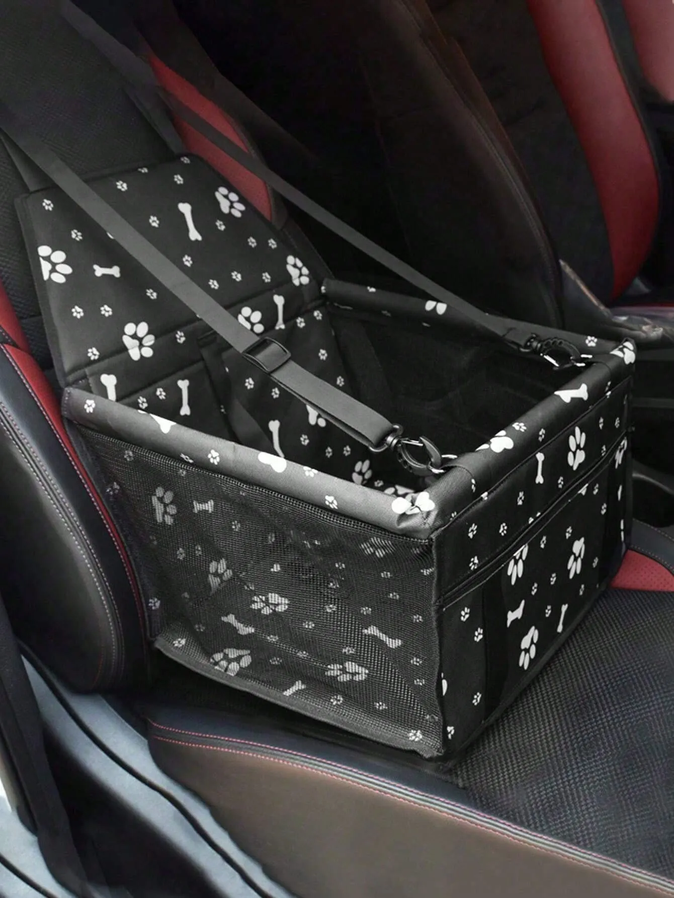 Pet Car Seat, Pet Carrier Basket For Dog And Cat, Pet Car Travel Bag