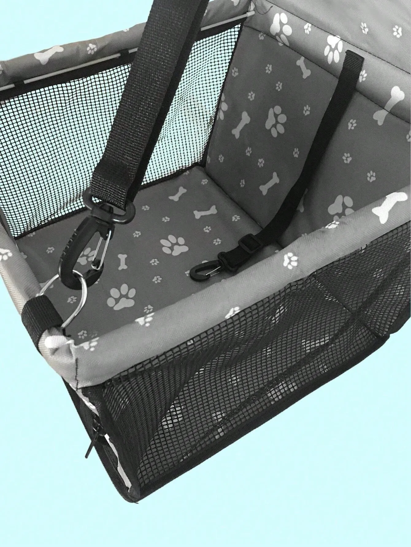 Pet Car Seat, Pet Carrier Basket For Dog And Cat, Pet Car Travel Bag