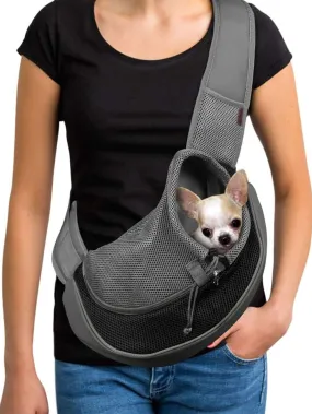 Pet Dog Sling Carrier Breathable Mesh Travel Safe Sling Bag Carrier for Dogs Cats