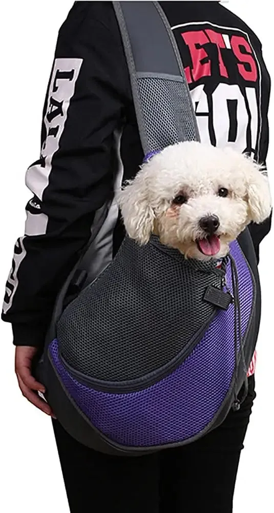 Pet Puppy Carrier Bag - Mesh Breathable Shoulder Bag for Outing and Travel, Suitable for Walking Cats and Small Dogs