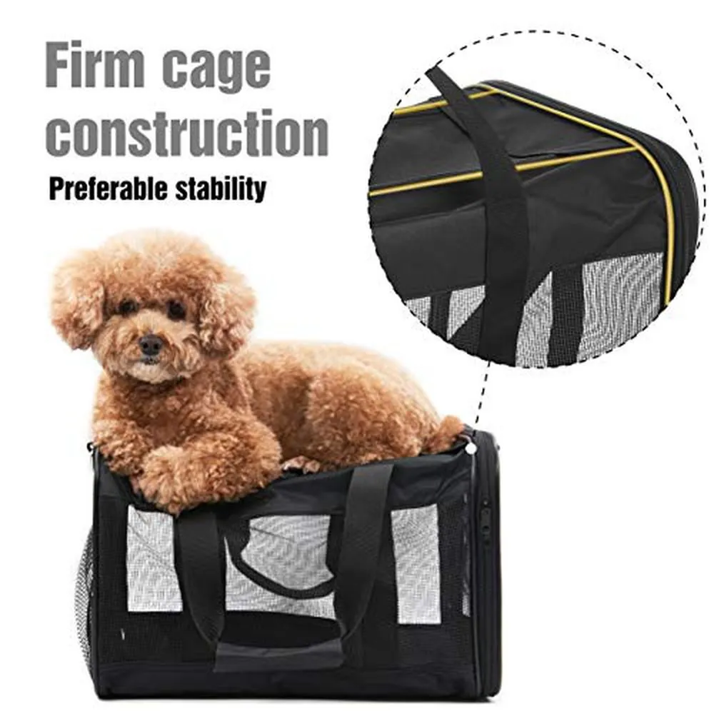 Pet Travel Carrier Soft Sided Portable Bag -L