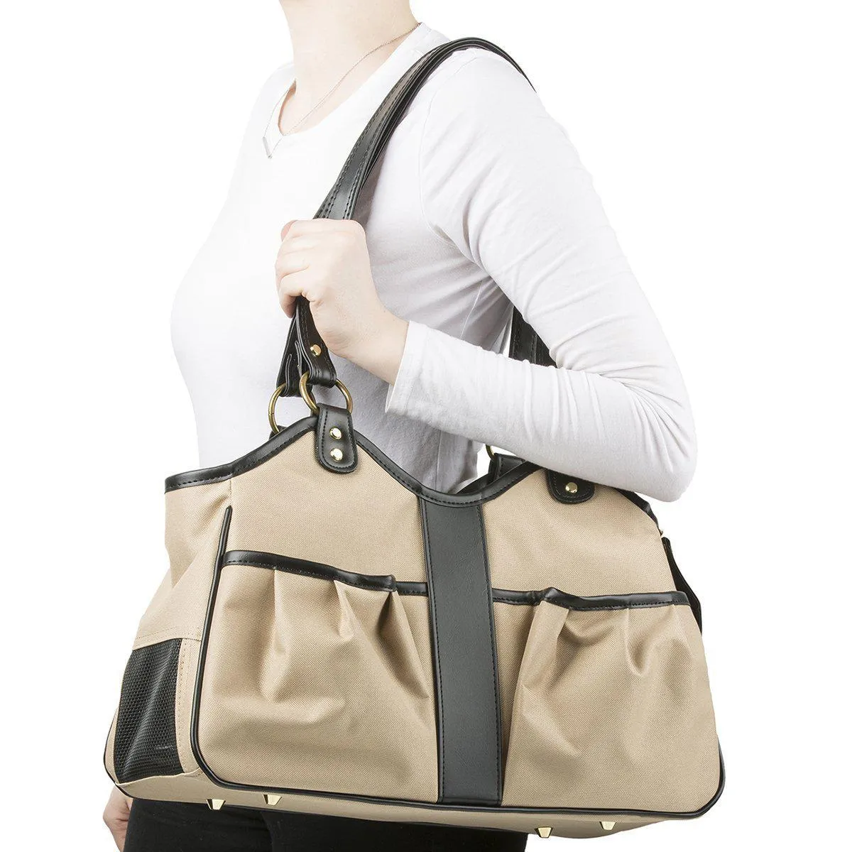 Petote Metro Dog Carrier Khaki