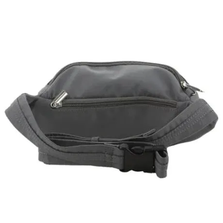 Pierre Cardin Anti - Theft Cross Waist Bag - Grey