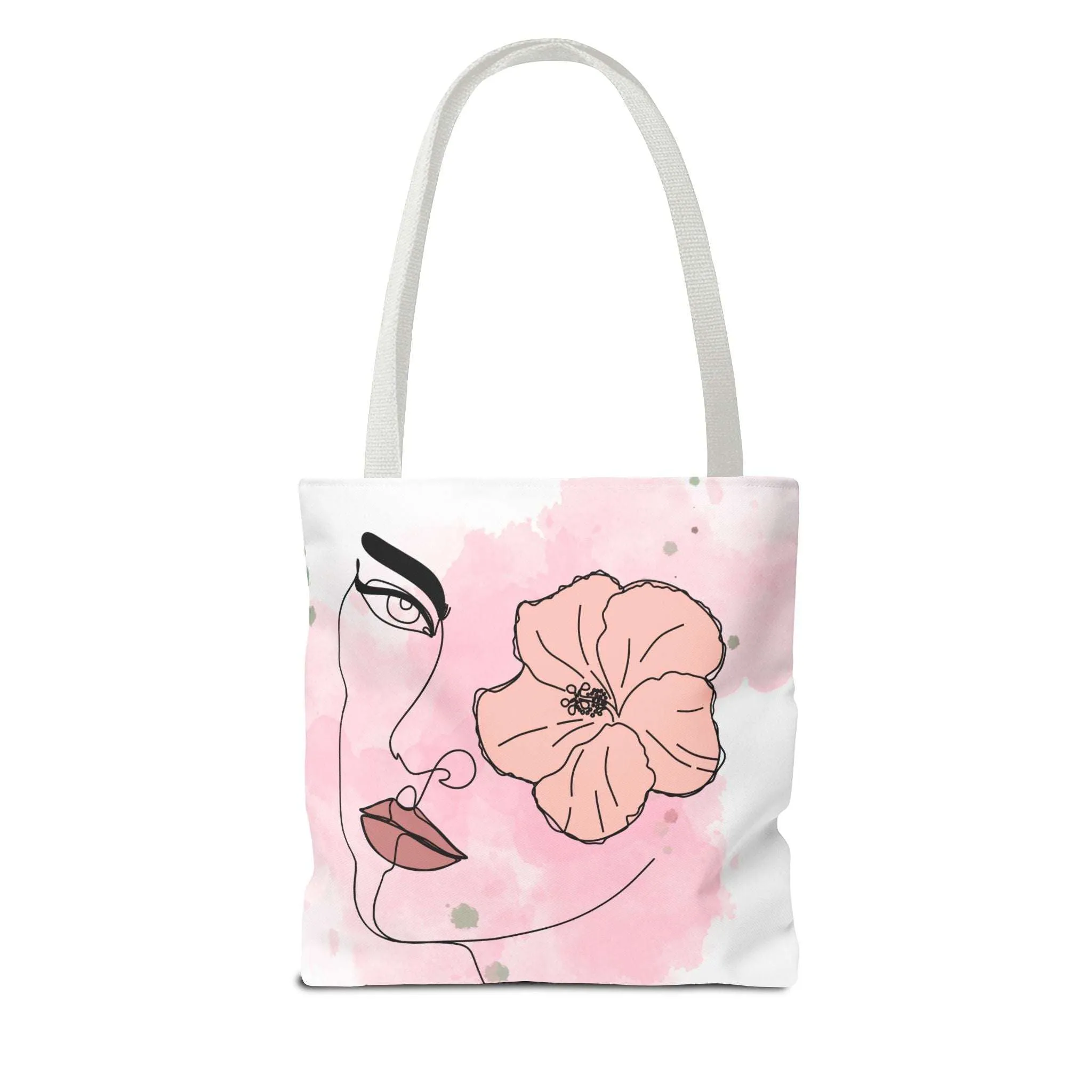 Pink Flower Eye Tote Bag