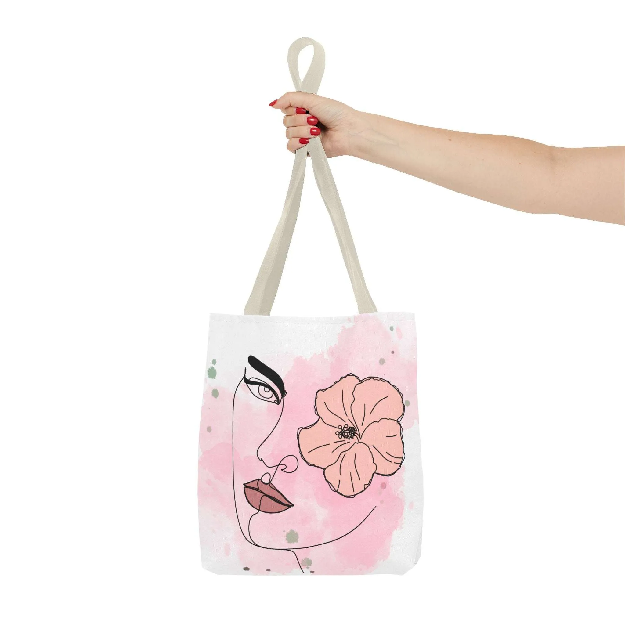 Pink Flower Eye Tote Bag