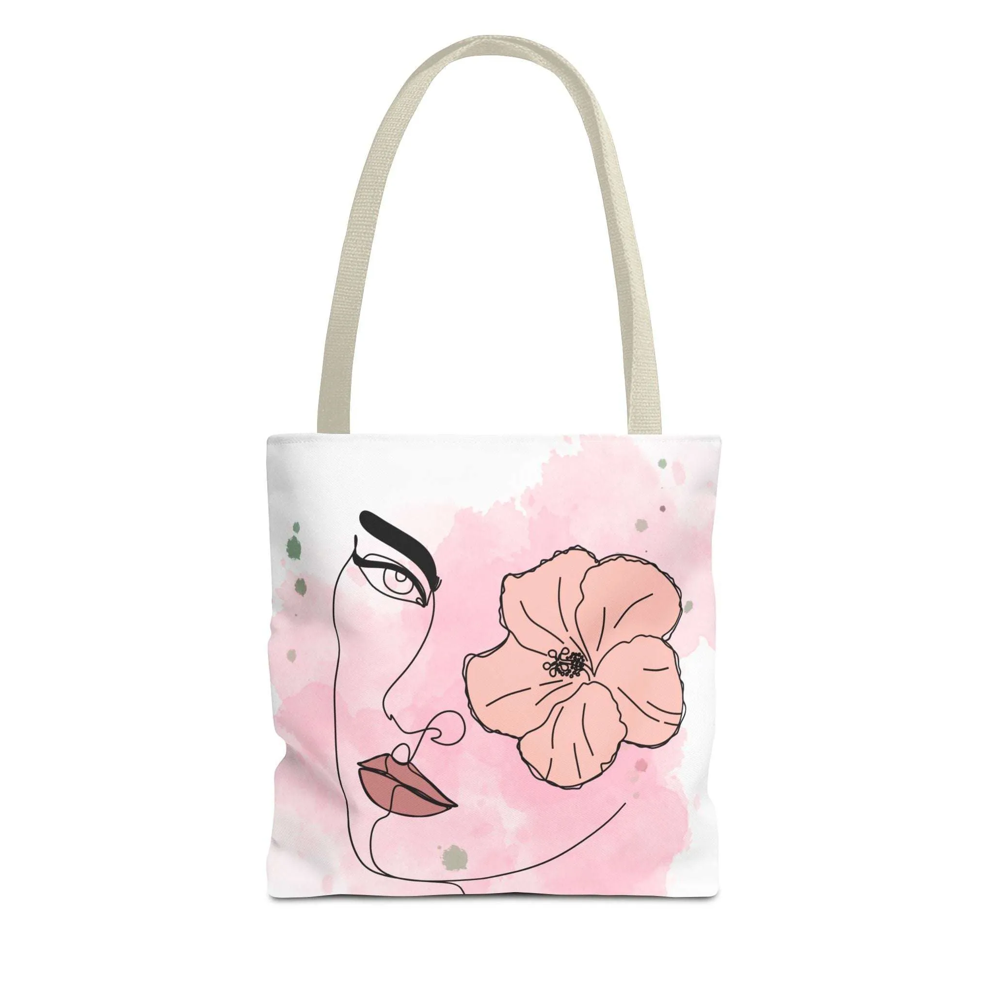 Pink Flower Eye Tote Bag