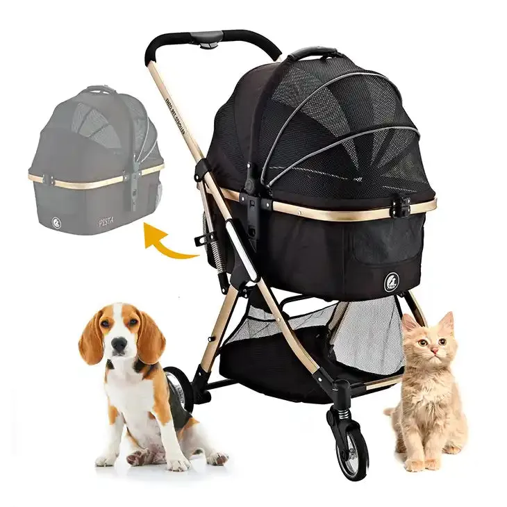 Pista Lightweight 3-in-1 Travel Pet Stroller (up to 45 lbs)