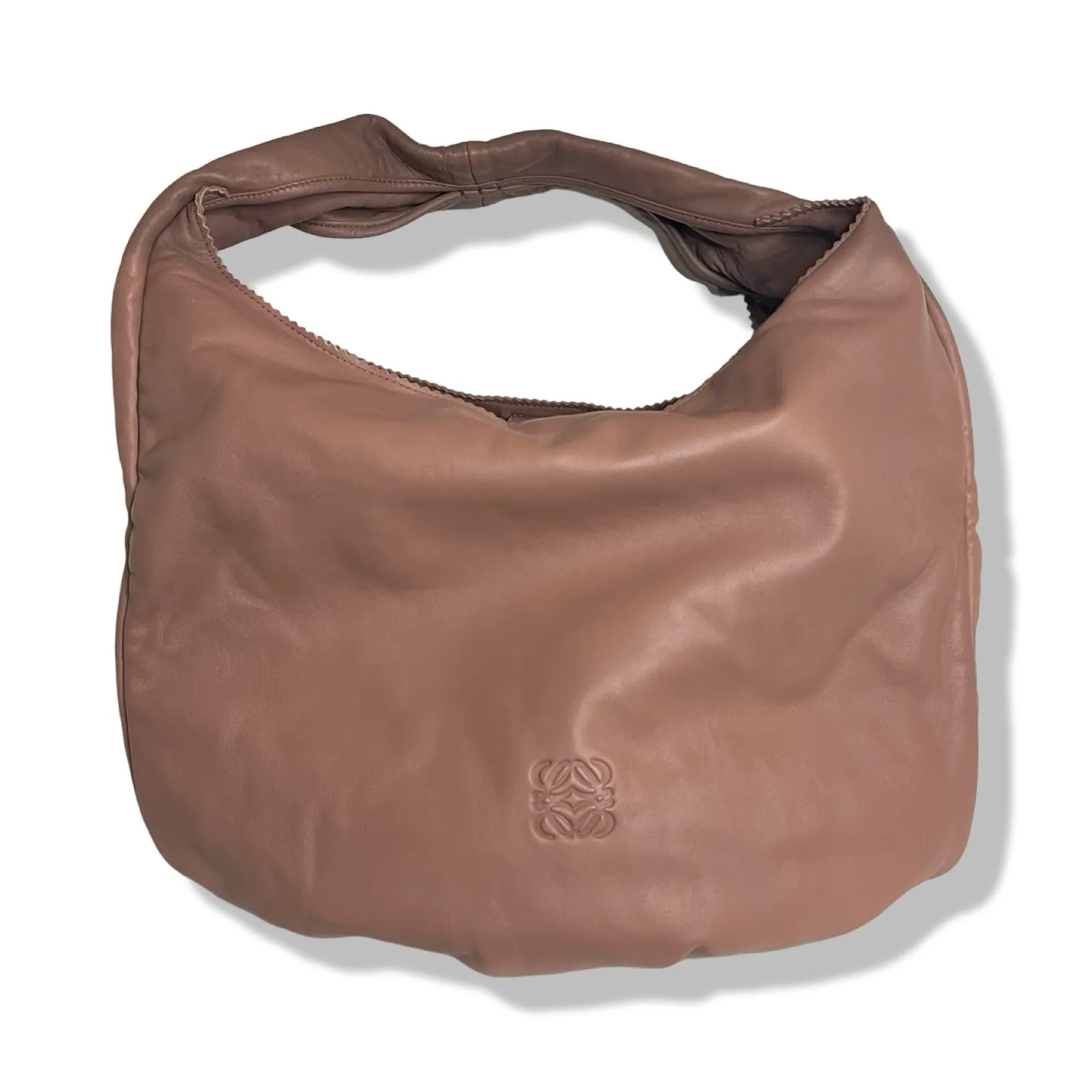 Pre-Owned Loewe Leather Hobo Shoulder Bag - LO1037