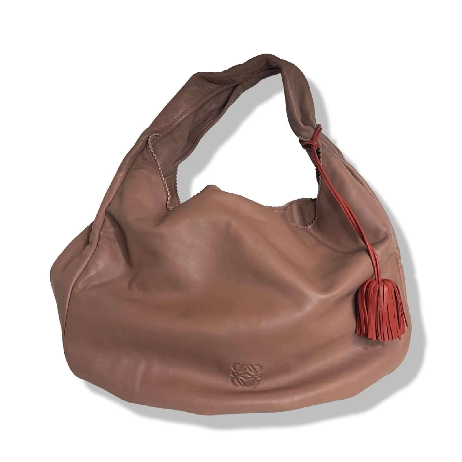 Pre-Owned Loewe Leather Hobo Shoulder Bag - LO1037