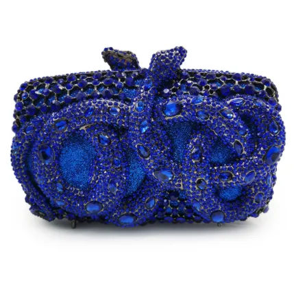 Python Rhinestone Dinner Bag