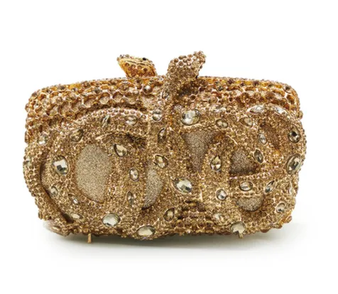 Python Rhinestone Dinner Bag