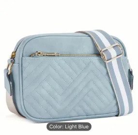 quilted vegan leather crossbody