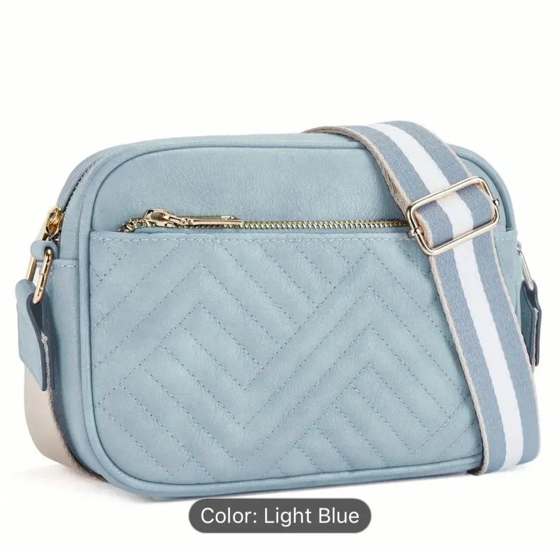 quilted vegan leather crossbody