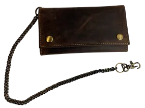 "The Bobber" Long RFID Trifold Chain Wallet