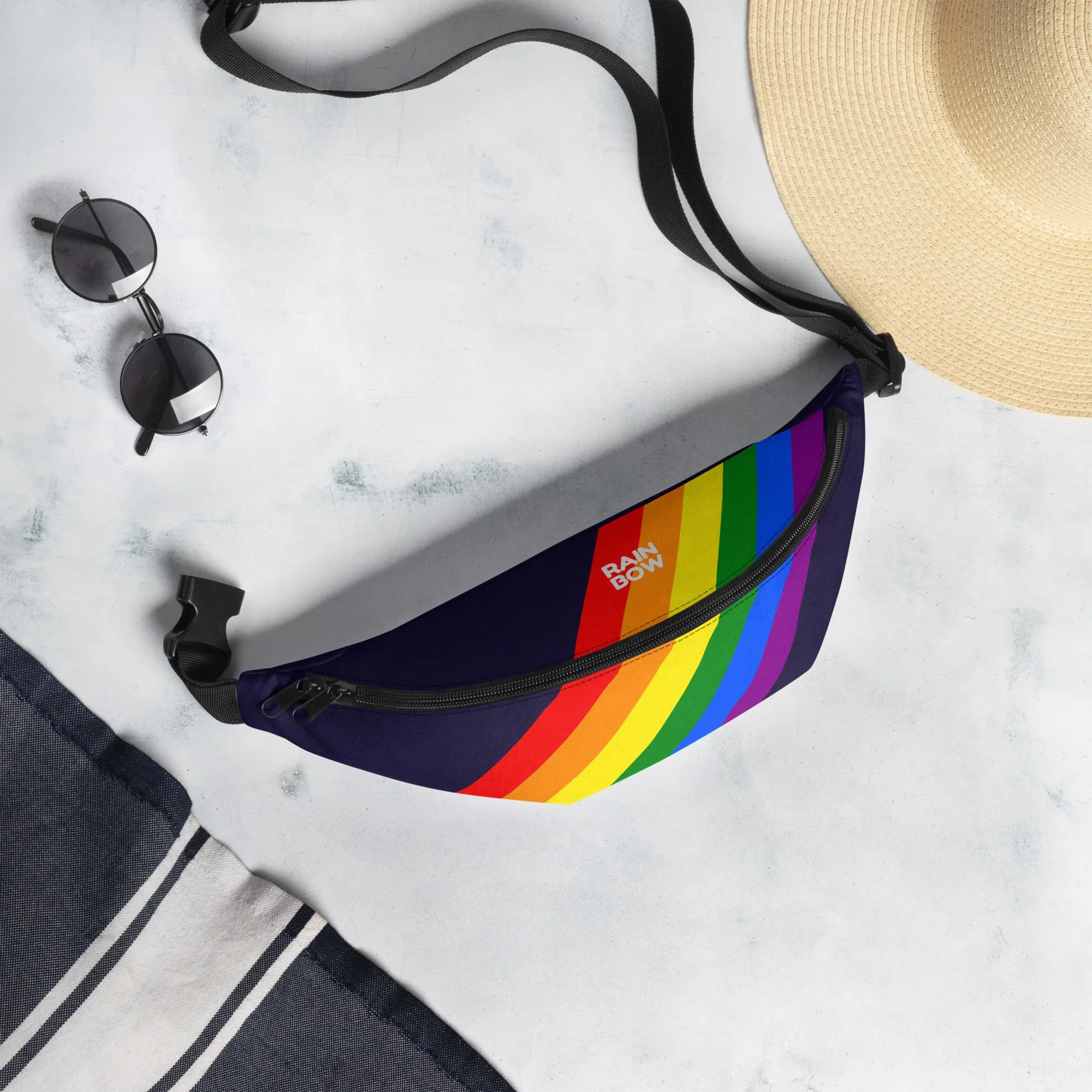 Rainbow Pride Flag Diagonal Fanny Pack/Bum Bag