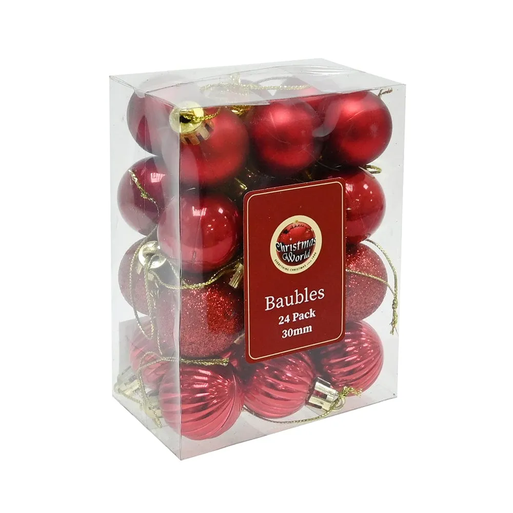 Red Baubles (3cm)