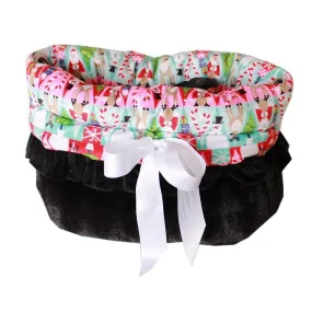 Reversible Snuggle Bug Dog Carrier Christmas Medley