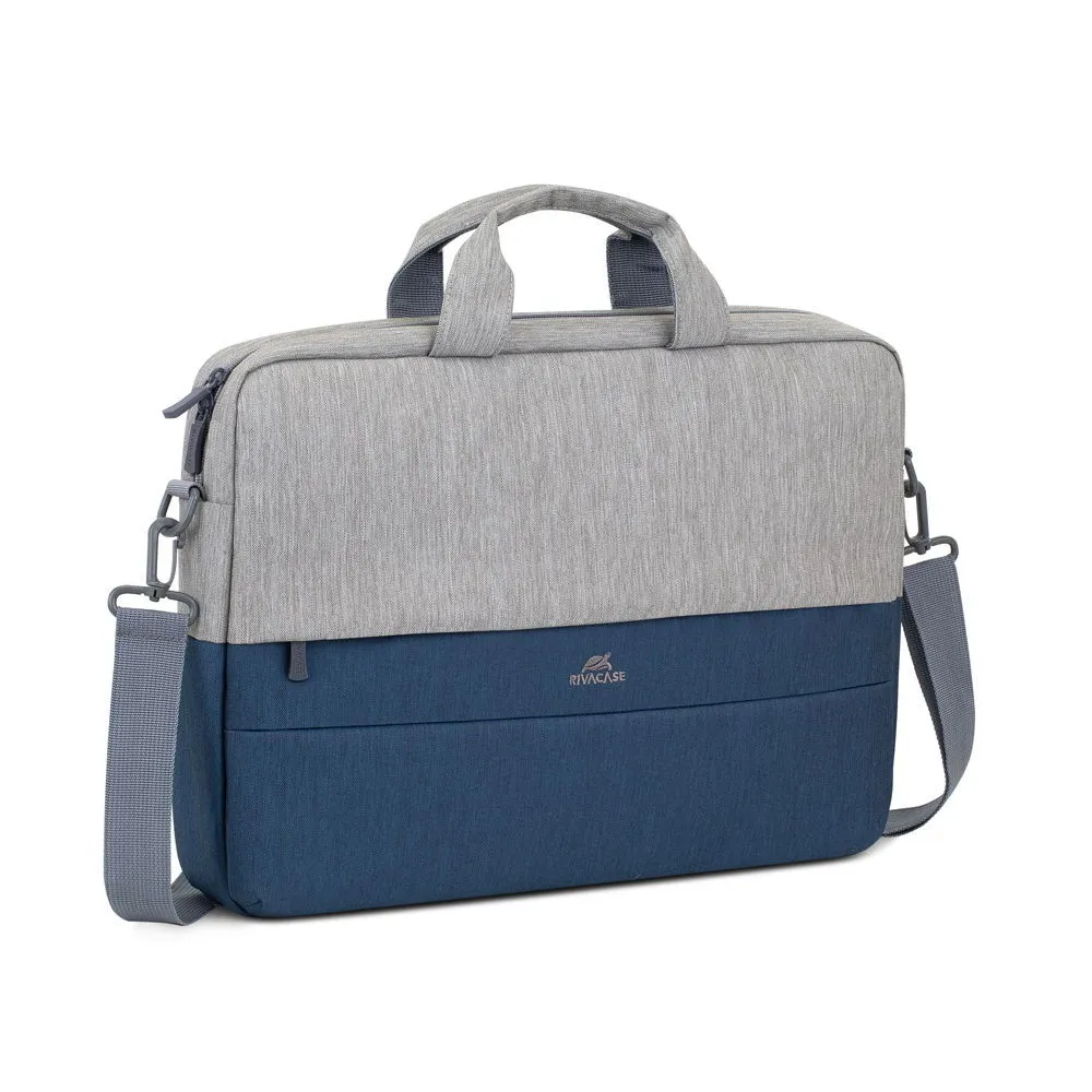 Rivacase 7532 Prater 15.6" Anti-Theft Laptop Bag (Grey/Dark Blue)