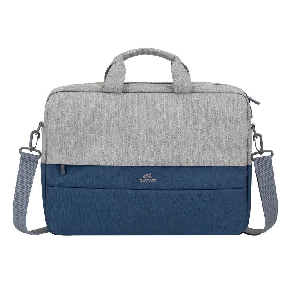 Rivacase 7532 Prater 15.6" Anti-Theft Laptop Bag (Grey/Dark Blue)