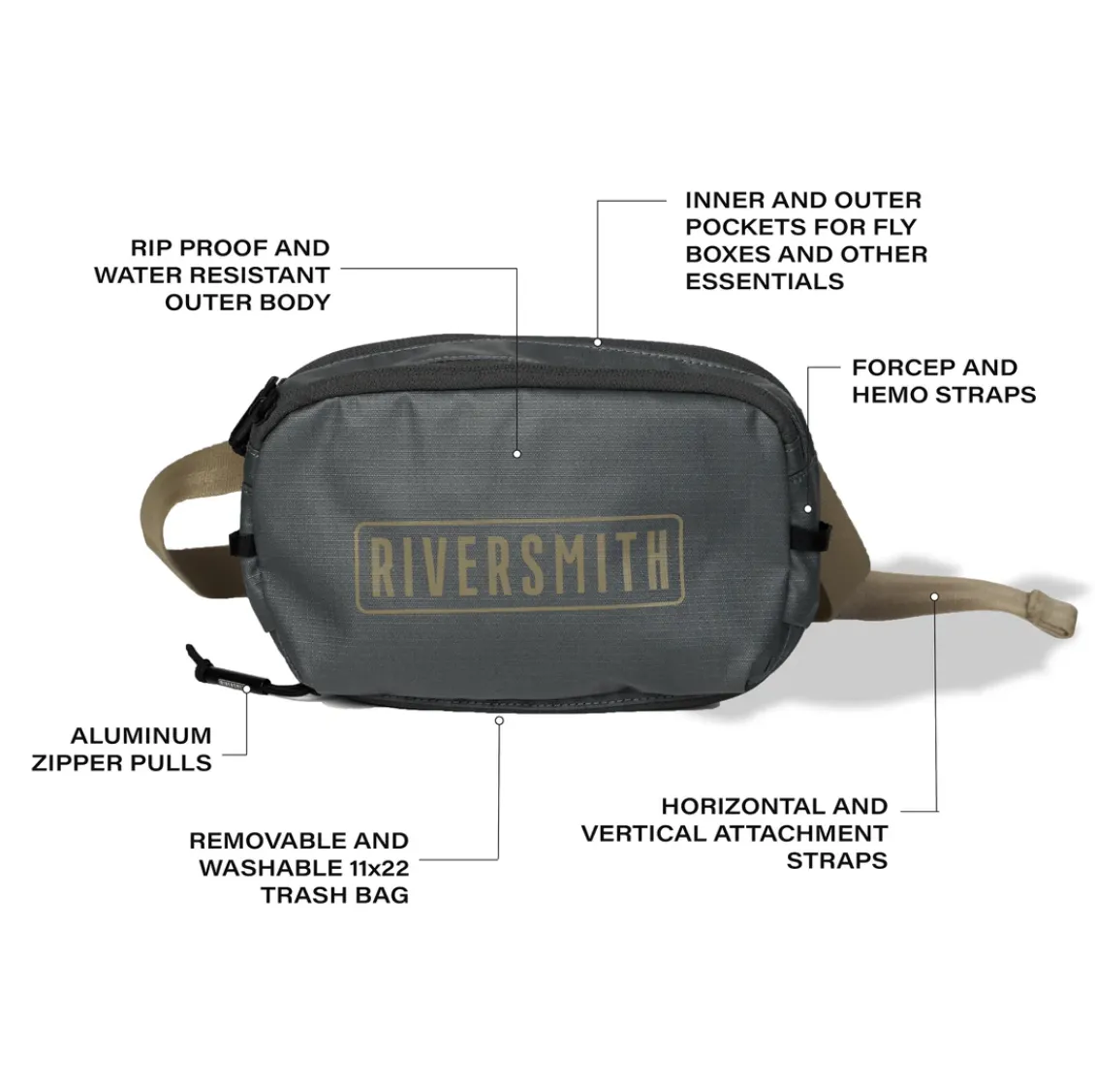 Riversmith Convoy PackOut Bag Waist Pack - Shadow Kelp