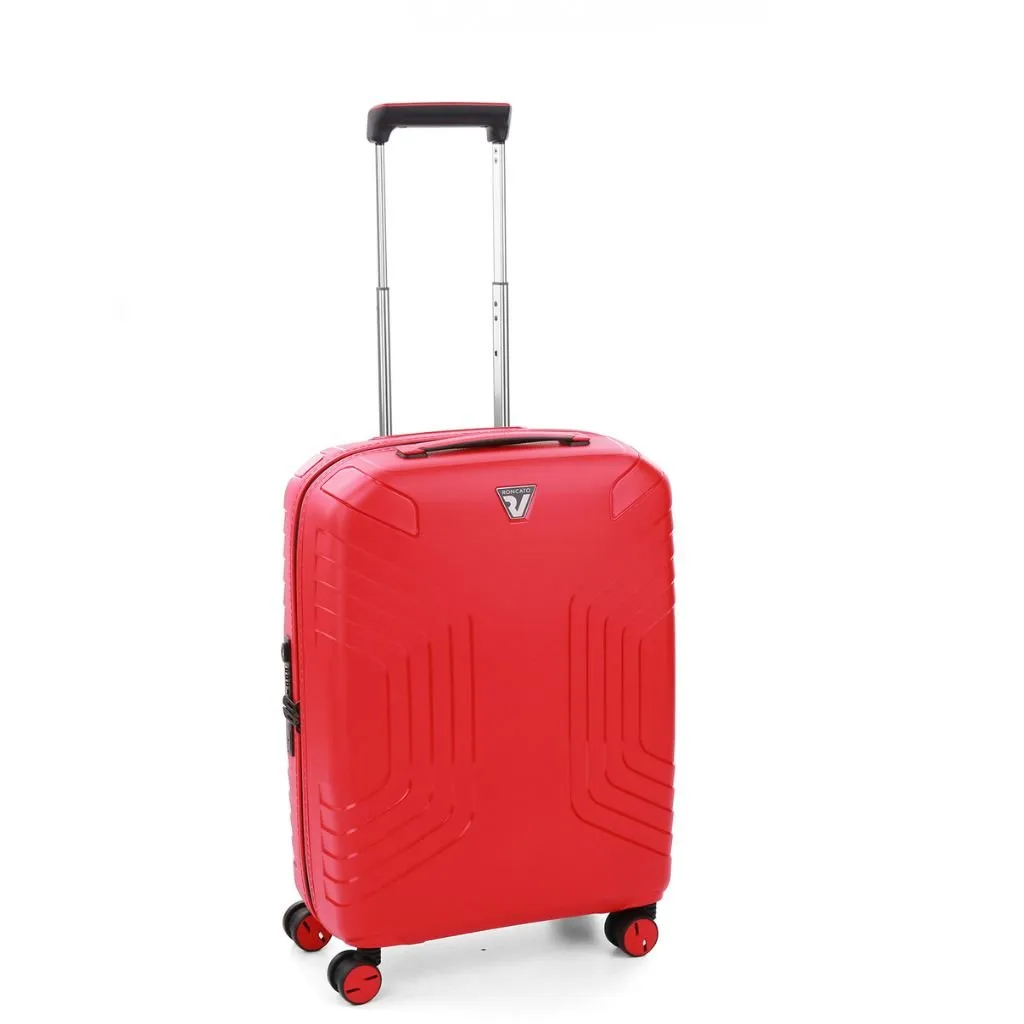 Roncato Ypsilon Carry On 55cm Hardsided Exp Spinner Suitcase Red