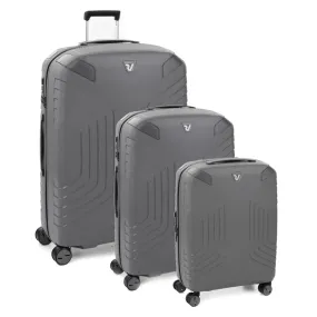 Roncato Ypsilon Hardsided Spinner Suitcase 3pc Set - Grey