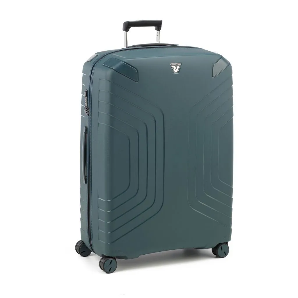 Roncato Ypsilon Large 78cm Hardsided Exp Spinner Suitcase Green