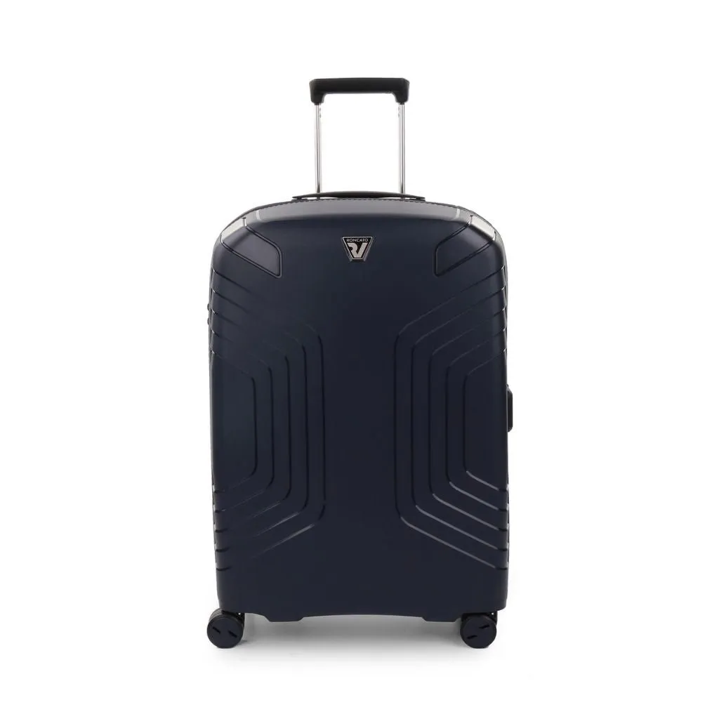 Roncato Ypsilon Medium 69cm Hardsided Exp Spinner Suitcase Dark Blue