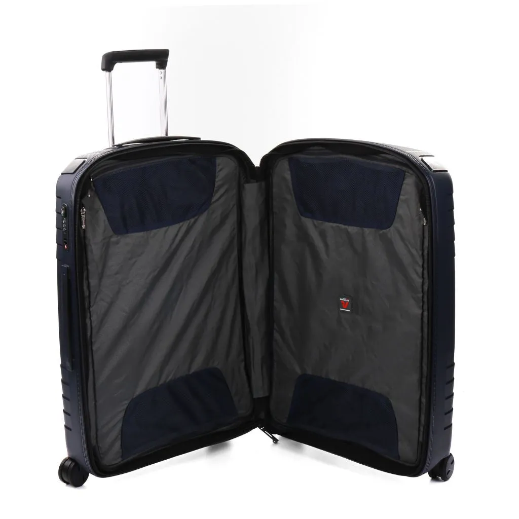 Roncato Ypsilon Medium 69cm Hardsided Exp Spinner Suitcase Dark Blue