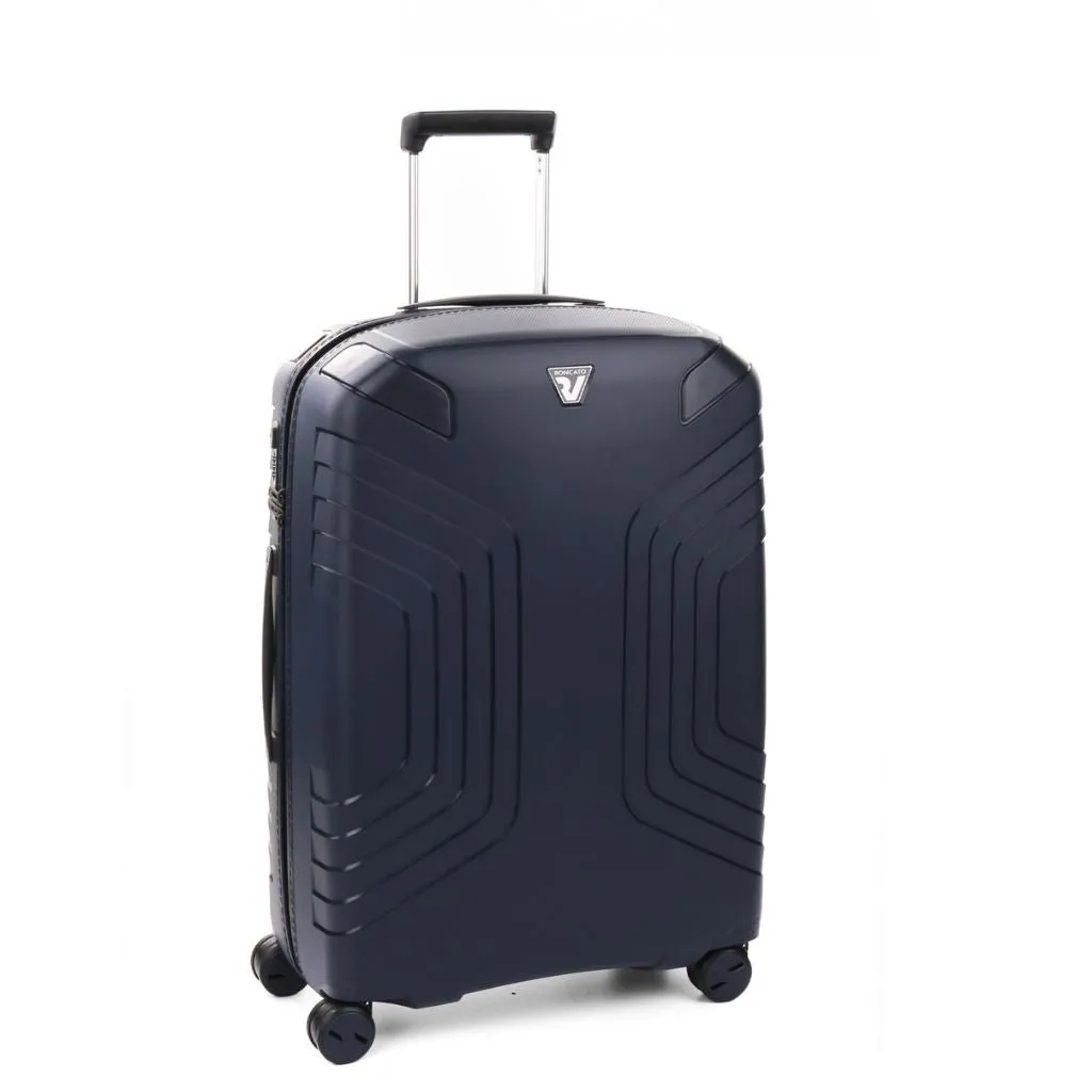 Roncato Ypsilon Medium 69cm Hardsided Exp Spinner Suitcase Dark Blue