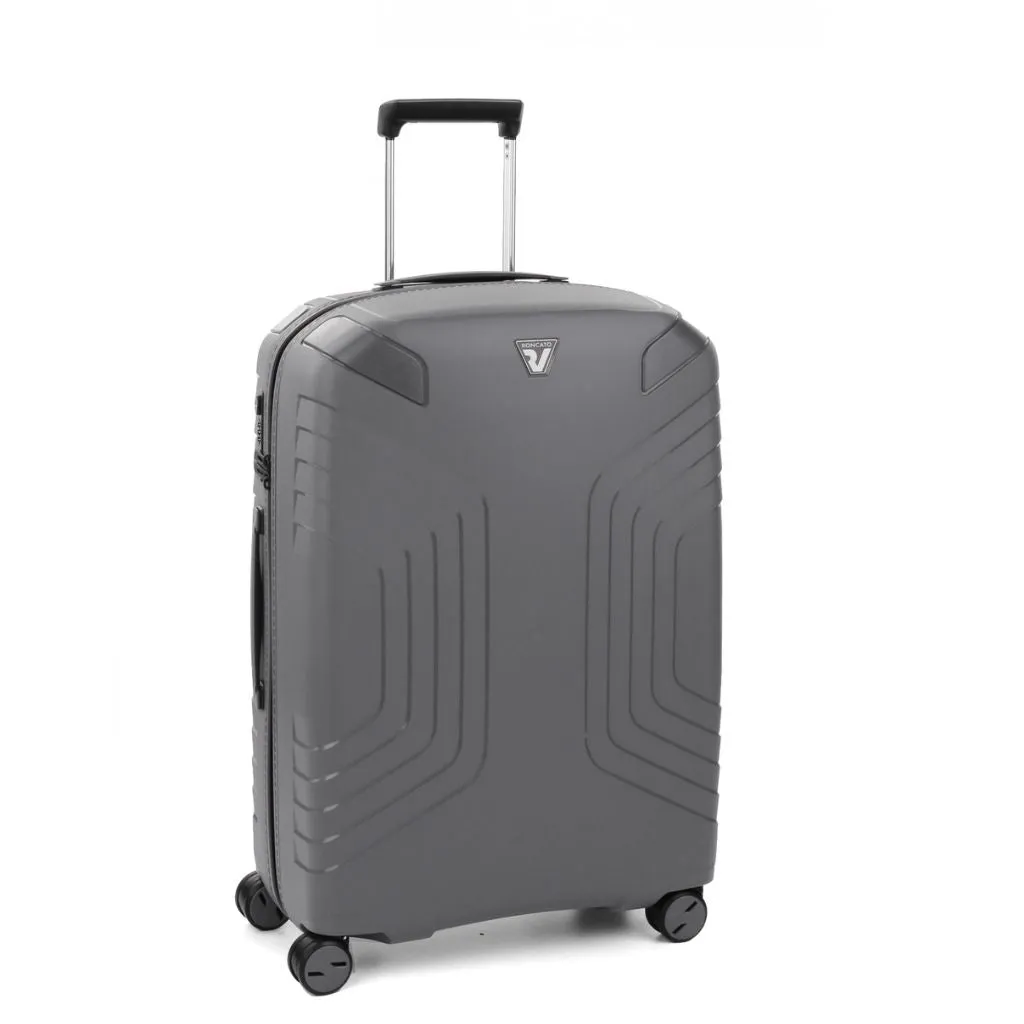 Roncato Ypsilon Medium 69cm Hardsided Exp Spinner Suitcase Grey