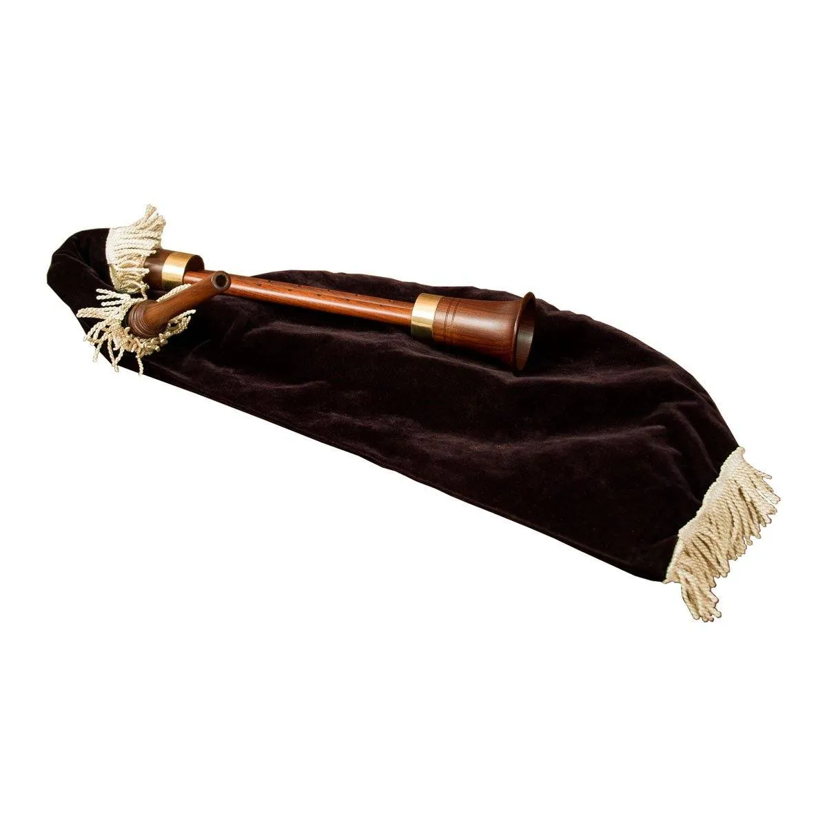 Roosebeck Sheesham Mediterranean Bagpipe w/ Twin Chanters & Black Velvet Cover