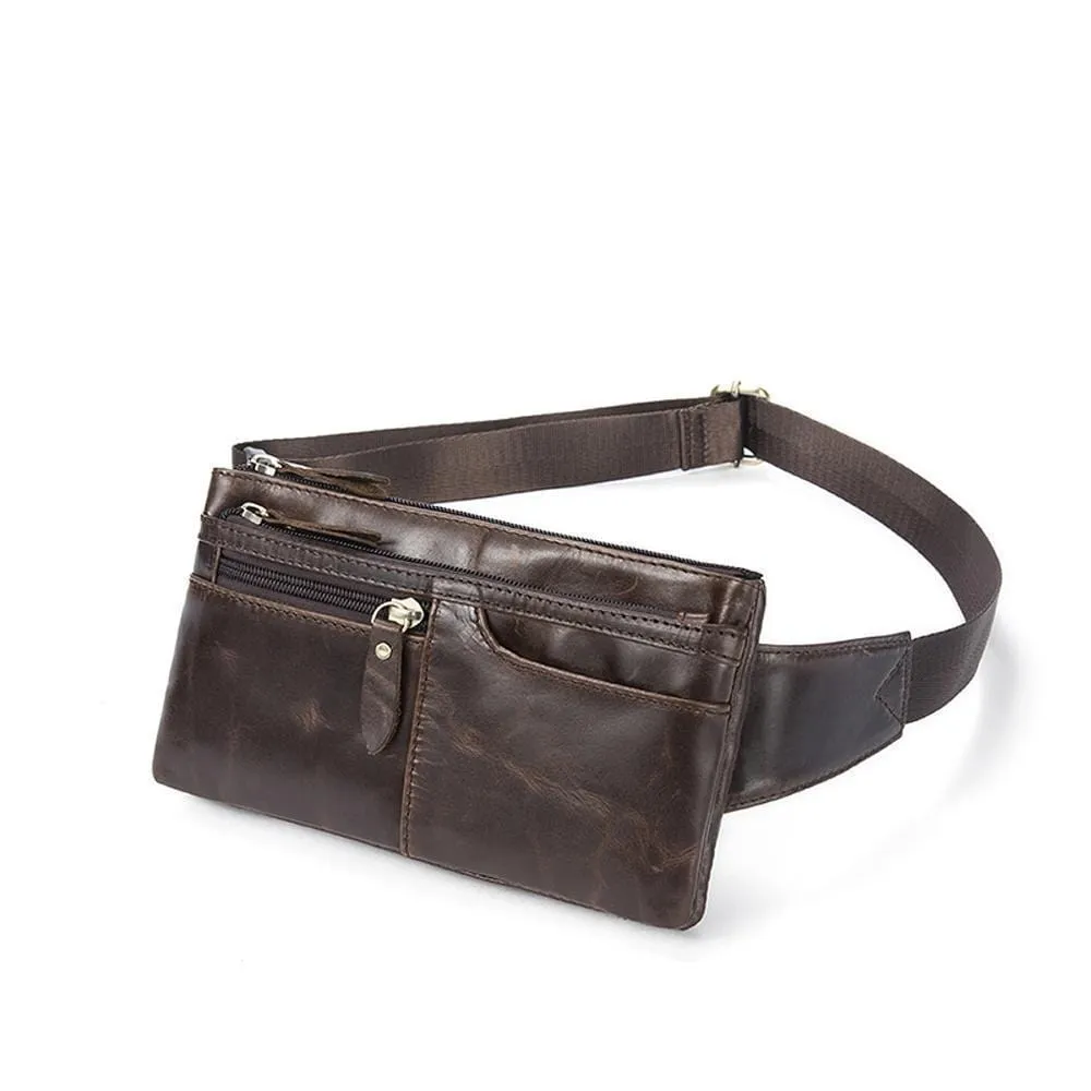 Rossie Viren  Vintage Calfskin  Leather  Waist Bag,Fanny Pack,Belt Bag