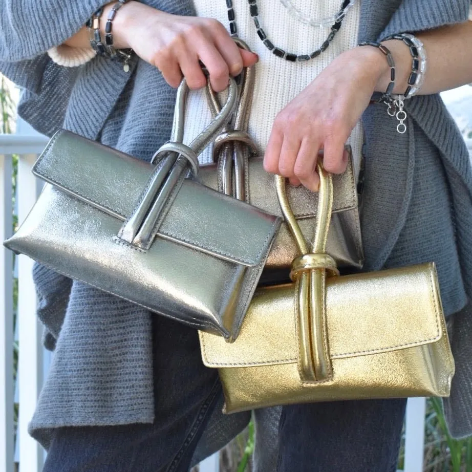 Royal Blue Modern Leather Clutch & Crossbody