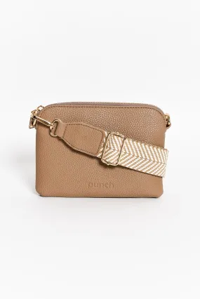 Sally Mocha Mini Crossbody Bag