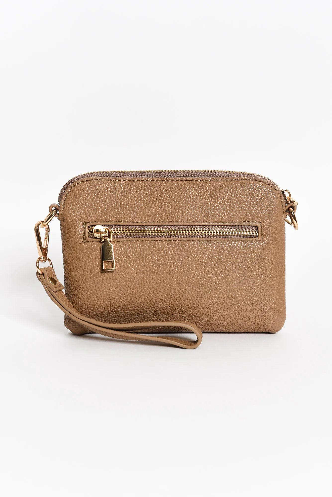 Sally Mocha Mini Crossbody Bag