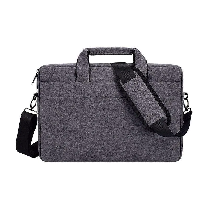 Shockproof Business Laptop Shoulder Bag- Grey