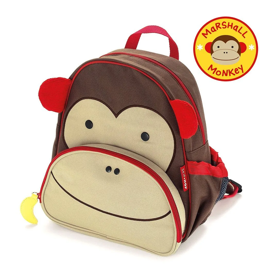 Skip Hop Zoo Little Kid Backpack Bags- Monkey