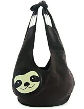 Sloth "Hang Loose" Canvas Hobo Bag by Sleepyville Critters