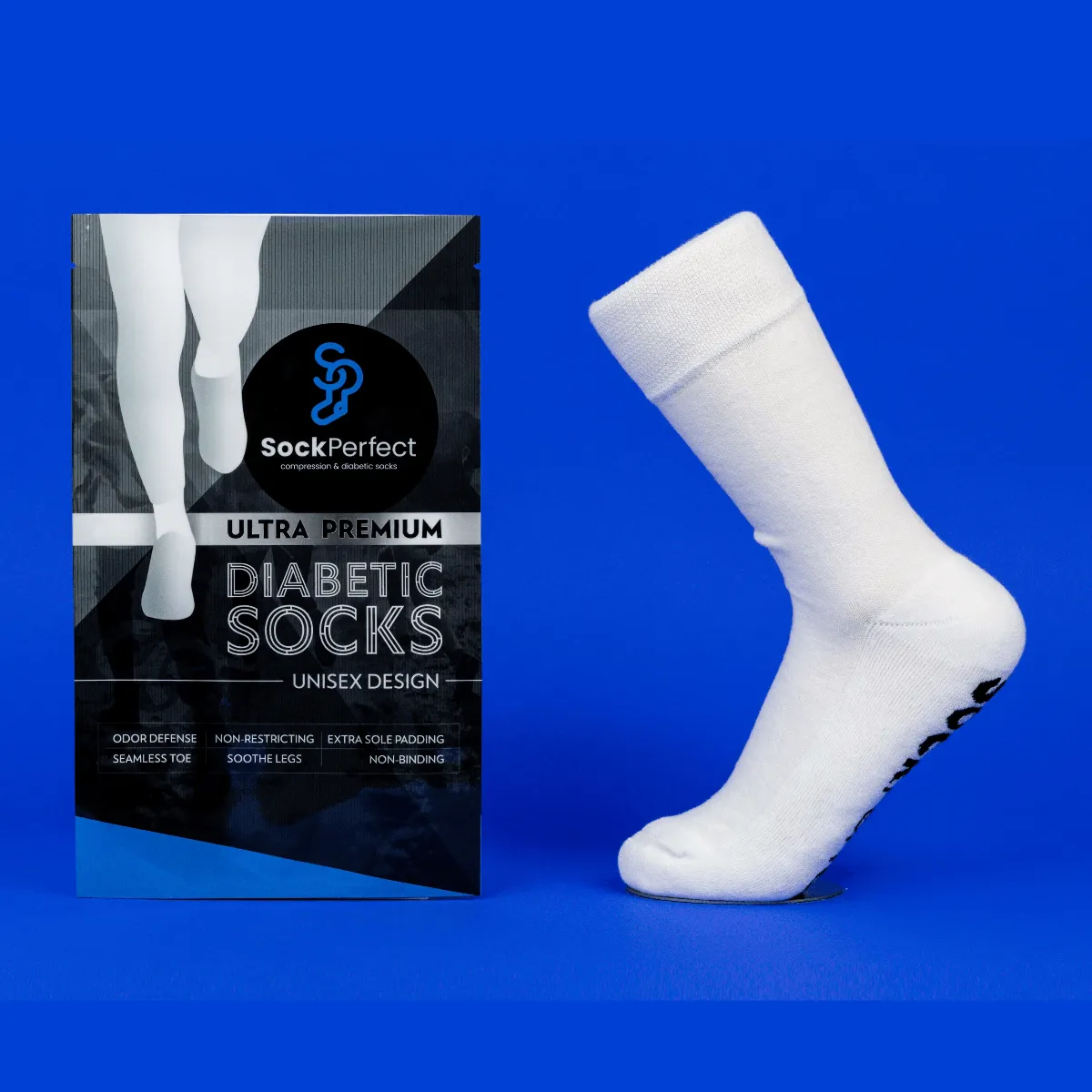 Sock Perfect™ Ultra Premium Crew Diabetic Socks