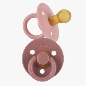 Soother Natural Rubber Pacifier Set (2-pack) - Blossom/Rosewood