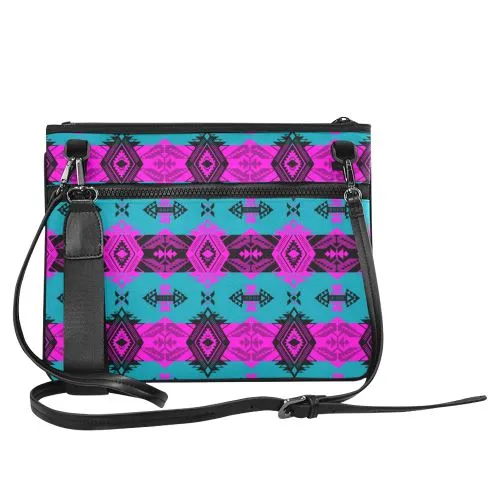 Sovereign Nation Deep Lake and Sunset Slim Clutch Bag