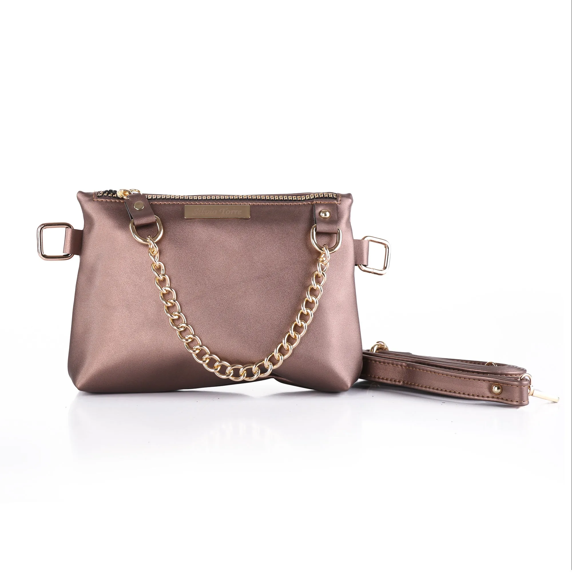 ST Leather Waist And Cross Bag